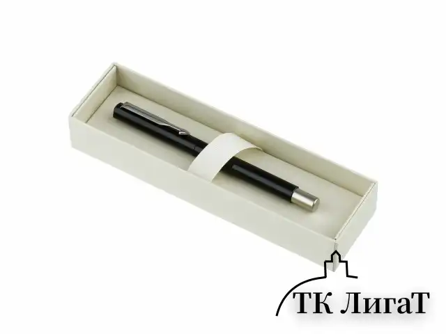 Ручка-роллер PARKER "Vector Black", корпус черный лак, детали из нержавеющей стали, синяя, S0319630