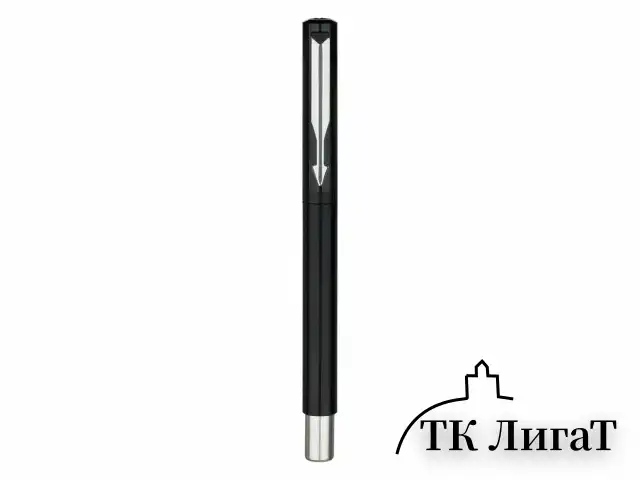 Ручка-роллер PARKER "Vector Black", корпус черный лак, детали из нержавеющей стали, синяя, S0319630