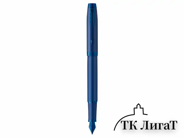 Ручка перьевая PARKER "IM Professionals Monochrome Blue", синий металлик, нержавеющая сталь, синяя, 2172964