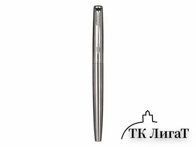 Набор PARKER "Jotter Stainless Steel GT": шариковая ручка синяя и перьевая ручка синяя, 2093258