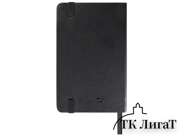 Скетчбук, белая бумага 140 г/м2 90х140 мм, 80 л., КОЖЗАМ, резинка, BRAUBERG ART CLASSIC, черный, 113180