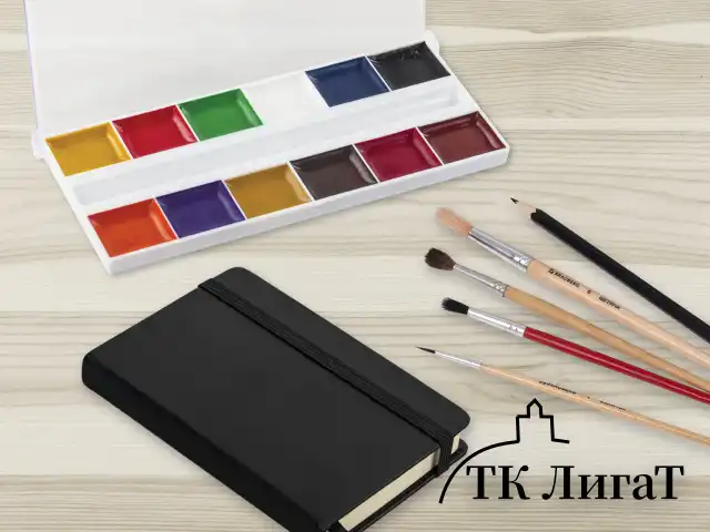 Скетчбук, слоновая кость 140 г/м2 90х140 мм, 80 л., КОЖЗАМ, резинка, BRAUBERG ART CLASSIC, черный, 113188