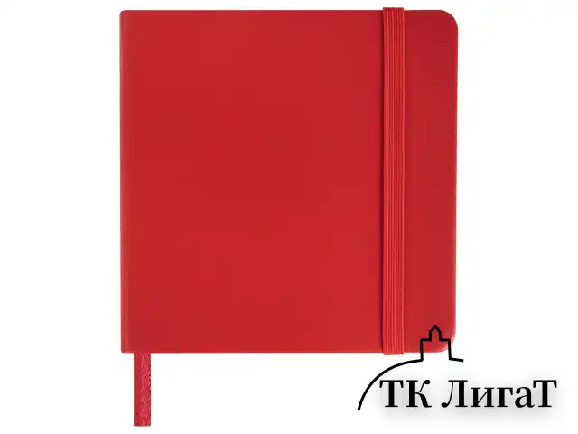 Скетчбук, слоновая кость 140 г/м2 120х120 мм, 80 л., КОЖЗАМ, резинка, BRAUBERG ART CLASSIC, красный, 113190