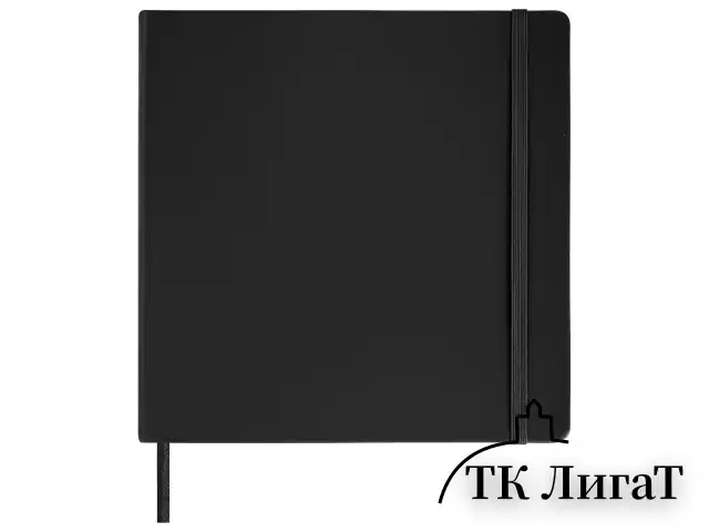 Скетчбук, слоновая кость 140 г/м2 200х200 мм, 80 л., КОЖЗАМ, резинка, BRAUBERG ART CLASSIC, черный, 113196