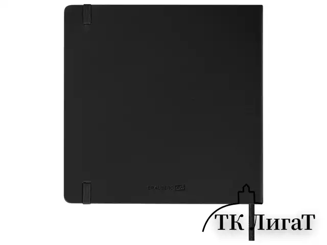 Скетчбук, слоновая кость 140 г/м2 200х200 мм, 80 л., КОЖЗАМ, резинка, BRAUBERG ART CLASSIC, черный, 113196