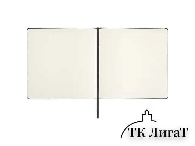 Скетчбук, слоновая кость 140 г/м2 200х200 мм, 80 л., КОЖЗАМ, резинка, BRAUBERG ART CLASSIC, черный, 113196