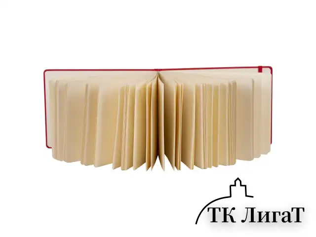 Скетчбук, слоновая кость 140 г/м2 210х148 мм, 80 л., КОЖЗАМ, резинка, BRAUBERG ART CLASSIC, красный, 113197
