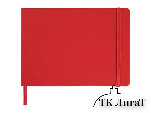 Скетчбук, слоновая кость 140 г/м2 210х148 мм, 80 л., КОЖЗАМ, резинка, BRAUBERG ART CLASSIC, красный, 113197