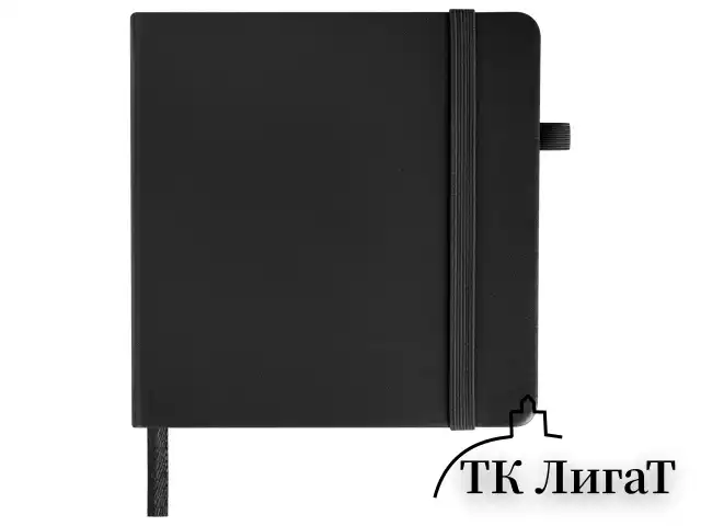 Скетчбук, черная бумага 140 г/м2 120х120 мм, 80 л., КОЖЗАМ, резинка, карман, BRAUBERG ART, черный, 113202