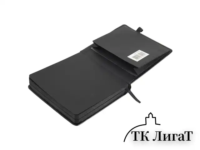 Скетчбук, черная бумага 140 г/м2 120х120 мм, 80 л., КОЖЗАМ, резинка, карман, BRAUBERG ART, черный, 113202