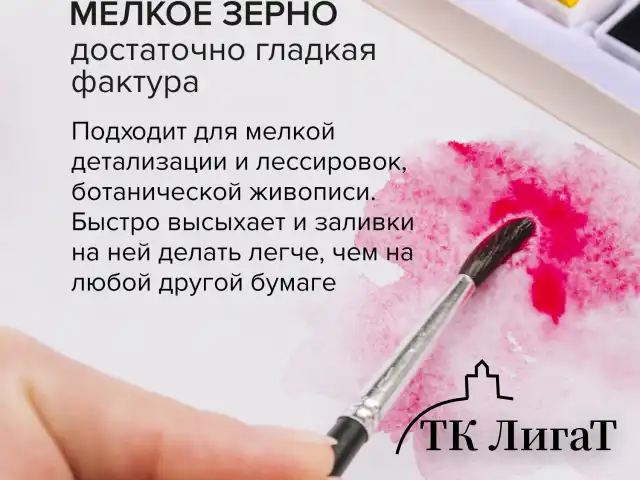 Бумага для акварели 300 г/м2 360x460 мм мелкое зерно, 10 листов, BRAUBERG ART PREMIERE, 113227