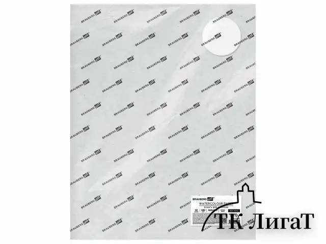 Бумага для акварели 300 г/м2 360x460 мм мелкое зерно, 10 листов, BRAUBERG ART PREMIERE, 113227