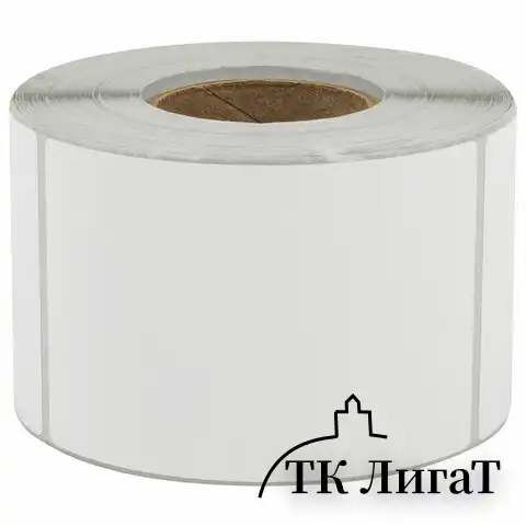 Этикетка ТермоЭко (58х90 мм), 500 этикеток в ролике, прозрачная подложка, светостойкость до 2 месяцев, 114507, 54246