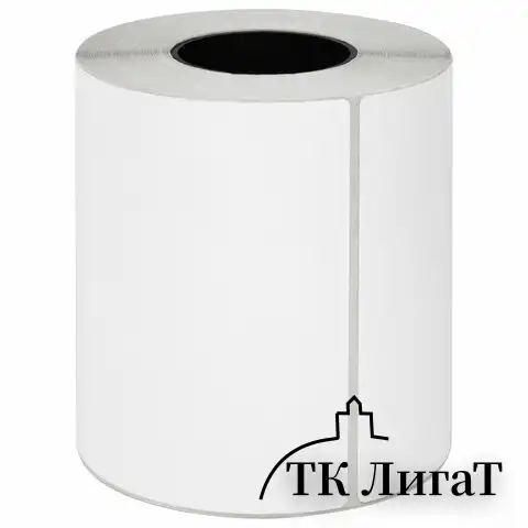 Этикетка ТермоЭко (100х150 мм), 300 этикеток в ролике, прозрачная подложка, светостойкость до 2 месяцев, 114510, 54165