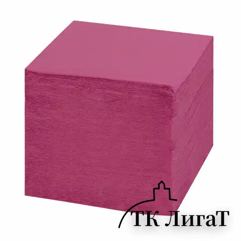 Салфетки бумажные 400 шт., 24х24 см, "Big Pack", бордовые, 100% целлюлоза, LAIMA, 114725