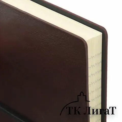 Блокнот МАЛЫЙ ФОРМАТ (100х150 мм) А6, BRAUBERG "Western", 128 л., гладкий кожзам, резинка, клетка, коричневый, 125241