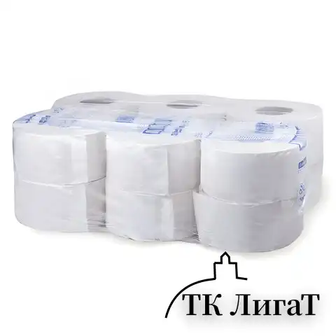 Бумага туалетная 200 м, KIMBERLY-CLARK Scott, КОМПЛЕКТ 12 шт., Performance Jumbo, 2-х слойная, белая, диспенсер 601544, 8512