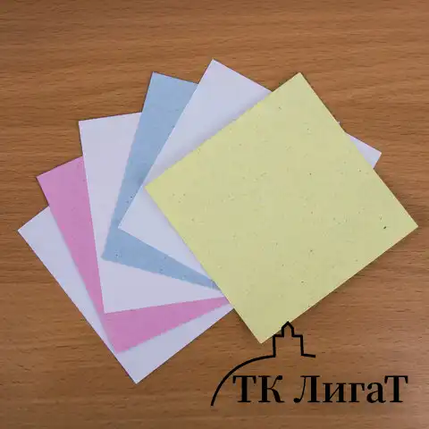 Блок для записей STAFF непроклеенный, куб 9х9х9 см, цветной, чередование с белым, 126367