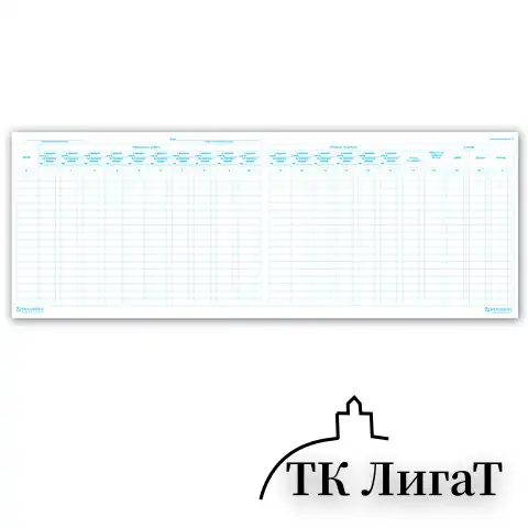 Главная книга, форма ОКУД 0504072, 48 л., картон, блок офсет, А4 (203х285 мм), STAFF, 130075