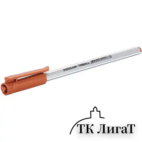 Ручки шариковые масляные PENSAN "Triball Colored", НАБОР 8 шт., АССОРТИ, узел 1 мм, линия письма 0,5 мм, 1003/PVC8