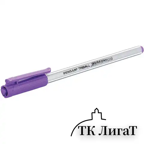 Ручки шариковые масляные PENSAN "Triball Colored", НАБОР 8 шт., АССОРТИ, узел 1 мм, линия письма 0,5 мм, 1003/PVC8