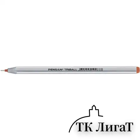 Ручки шариковые масляные PENSAN "Triball Colored", НАБОР 8 шт., АССОРТИ, узел 1 мм, линия письма 0,5 мм, 1003/PVC8