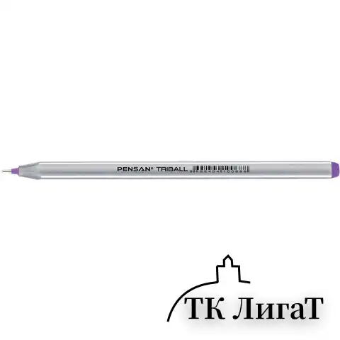Ручки шариковые масляные PENSAN "Triball Colored", НАБОР 8 шт., АССОРТИ, узел 1 мм, линия письма 0,5 мм, 1003/PVC8
