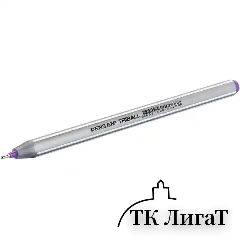 Ручки шариковые масляные PENSAN "Triball Colored", НАБОР 8 шт., АССОРТИ, узел 1 мм, линия письма 0,5 мм, 1003/PVC8