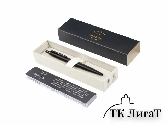 Ручка шариковая PARKER "Jotter XL Monochrome Black BT", корпус черный, нержавеющая сталь, синяя, 2122753