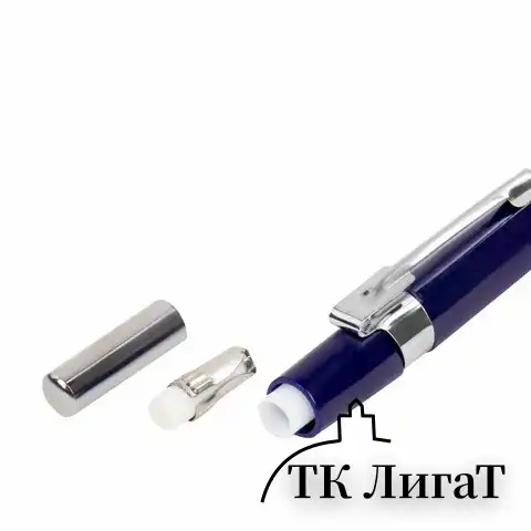 Набор BRAUBERG: механический карандаш, трёхгранный синий корпус + грифели HB, 0,7 мм, 12 штук, блистер, 180494