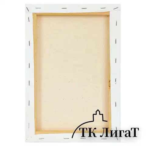 Холсты на подрамнике BRAUBERG ART DEBUT, НАБОР 3шт, 280г/м, грунт, 100% хлопок, мелкое зерно, 191649