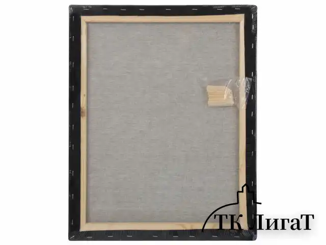 Холст на подрамнике черный BRAUBERG ART CLASSIC, 40х50см, 380 г/м, хлопок, мелкое зерно, 191651