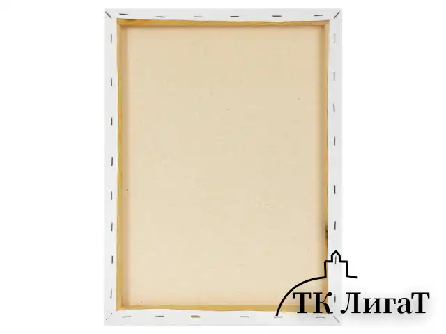 Холст на подрамнике BRAUBERG ART CLASSIC, 30х40 см, 420 г/м2, 45% хлопок 55% лен, среднее зерно, 191656