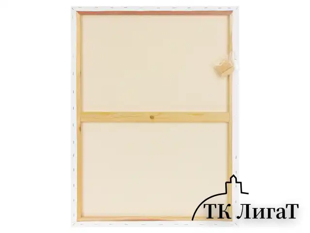 Холст на подрамнике BRAUBERG ART CLASSIC, 60х80 см, 420 г/м2, 45% хлопок 55% лен, среднее зерно, 191660