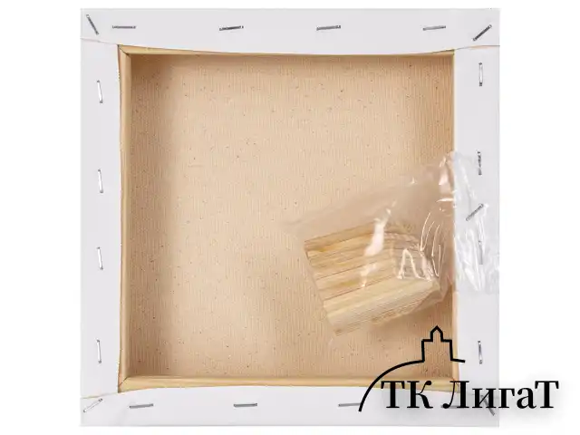 Холст 3D на подрамнике BRAUBERG ART CLASSIC 20х20см, 440г/м, грунт, 100% хлопок мелкое зерно, 191661