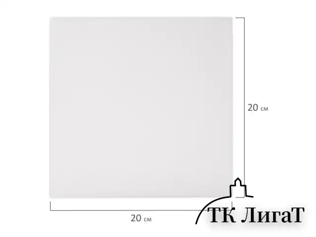 Холст 3D на подрамнике BRAUBERG ART CLASSIC 20х20см, 440г/м, грунт, 100% хлопок мелкое зерно, 191661