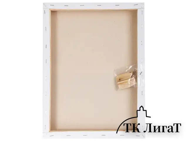 Холст 3D на подрамнике BRAUBERG ART CLASSIC 30х40см, 440г/м, грунт, 100% хлопок мелкое зерно, 191663
