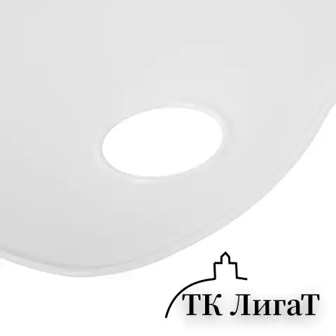 Палитра художественная пластиковая овальная 28х21 см, 9 ячеек, BRAUBERG ART DEBUT, 192229
