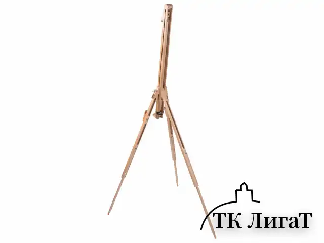 Мольберт полевой - тренога из сосны, высота 86-181 см, высота холста 104 см, BRAUBERG ART, 192263