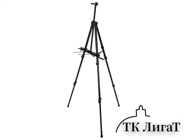 Мольберт-тренога металлический переносной, телескопический, 122х195х100 см, чехол, BRAUBERG ART, 192267