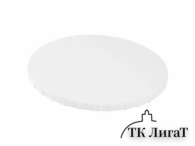 Холст на подрамнике, круглый 30 см, грунтованный, 380 г/м2, 100% хлопок, BRAUBERG ART CLASSIC, 192327