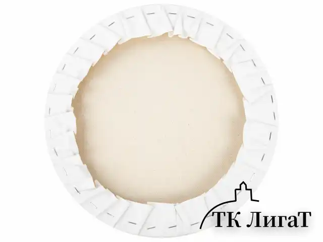 Холст на подрамнике, круглый 30 см, грунтованный, 380 г/м2, 100% хлопок, BRAUBERG ART CLASSIC, 192327