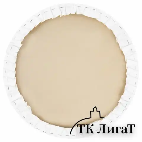 Холст на подрамнике, круглый 50 см, грунтованный, 380 г/м2, 100% хлопок, BRAUBERG ART CLASSIC, 192329
