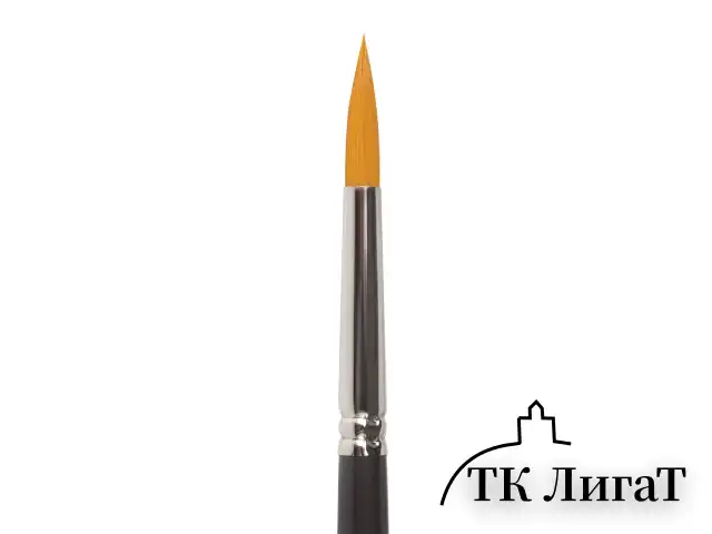 Кисть художественная проф. BRAUBERG ART CLASSIC, синтетика жесткая, круглая, № 5, короткая ручка, 200648