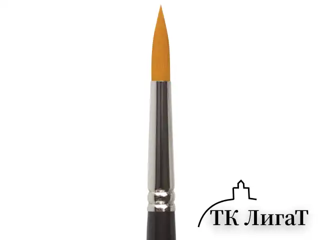 Кисть художественная проф. BRAUBERG ART CLASSIC, синтетика жесткая, круглая, № 7, короткая ручка, 200650