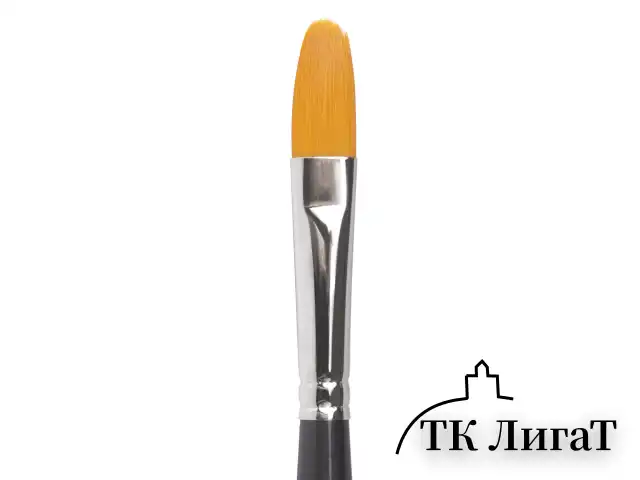 Кисть художественная проф. BRAUBERG ART CLASSIC, синтетика жесткая, овальная, № 10, длинная ручка, 200681