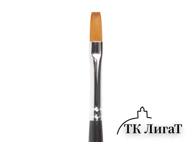 Кисть художественная проф. BRAUBERG ART CLASSIC, синтетика мягкая под колонок, плоск, № 6, кор руч, 200698