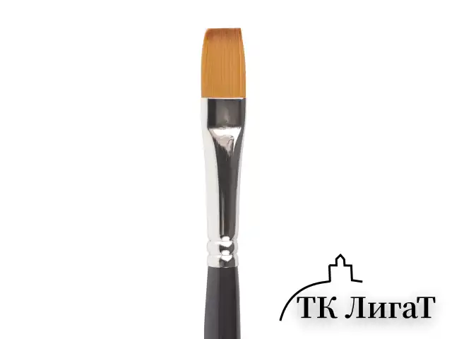Кисть художественная проф. BRAUBERG ART CLASSIC, синтетика мягкая под колонок, плоск, № 8, кор руч, 200699