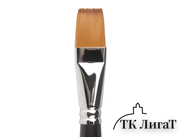 Кисть художественная проф. BRAUBERG ART CLASSIC, синтетика мягкая под колонок, плоск, № 22, кор руч, 200706