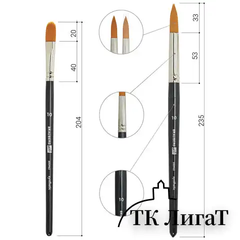 Кисти художественные набор 15 шт., синтетика, BRAUBERG ART CLASSIC, 200962
